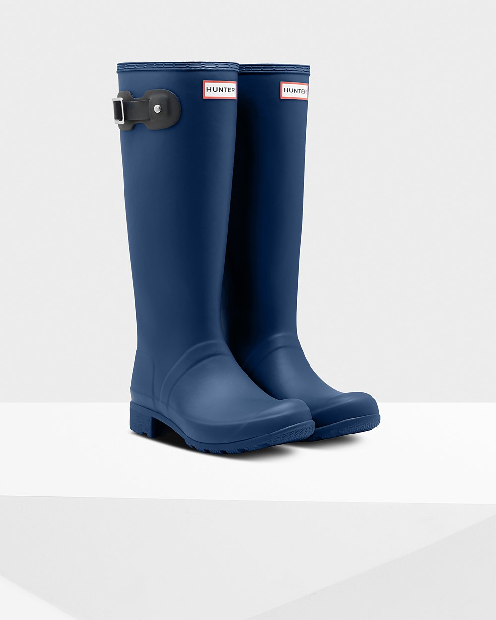 Botas de Lluvia Altas Hunter Mujer - Original Tour Foldable - Azul Marino - PXKWTVD-59